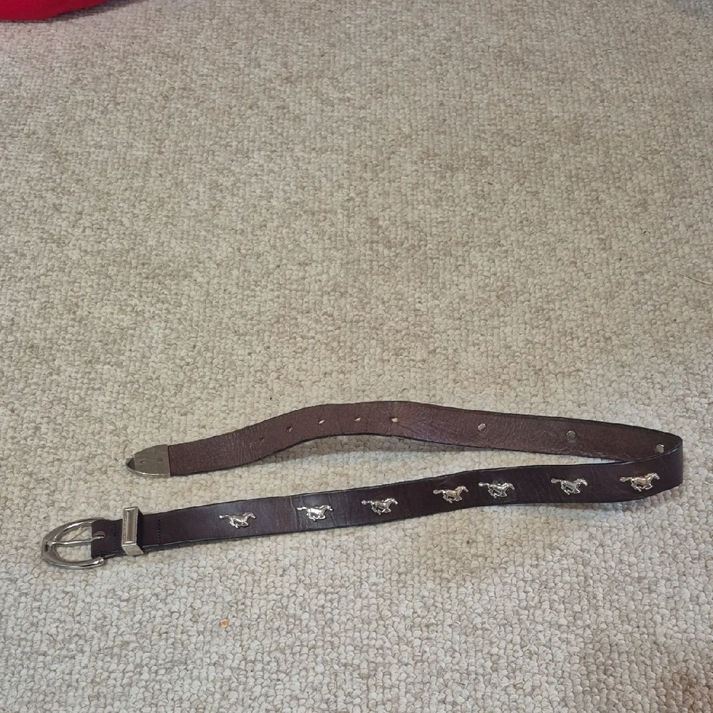 Leather Horsr Belt